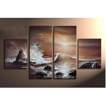 Home Decroation Sea Waves Oil Painting on Canvas (SE-195)